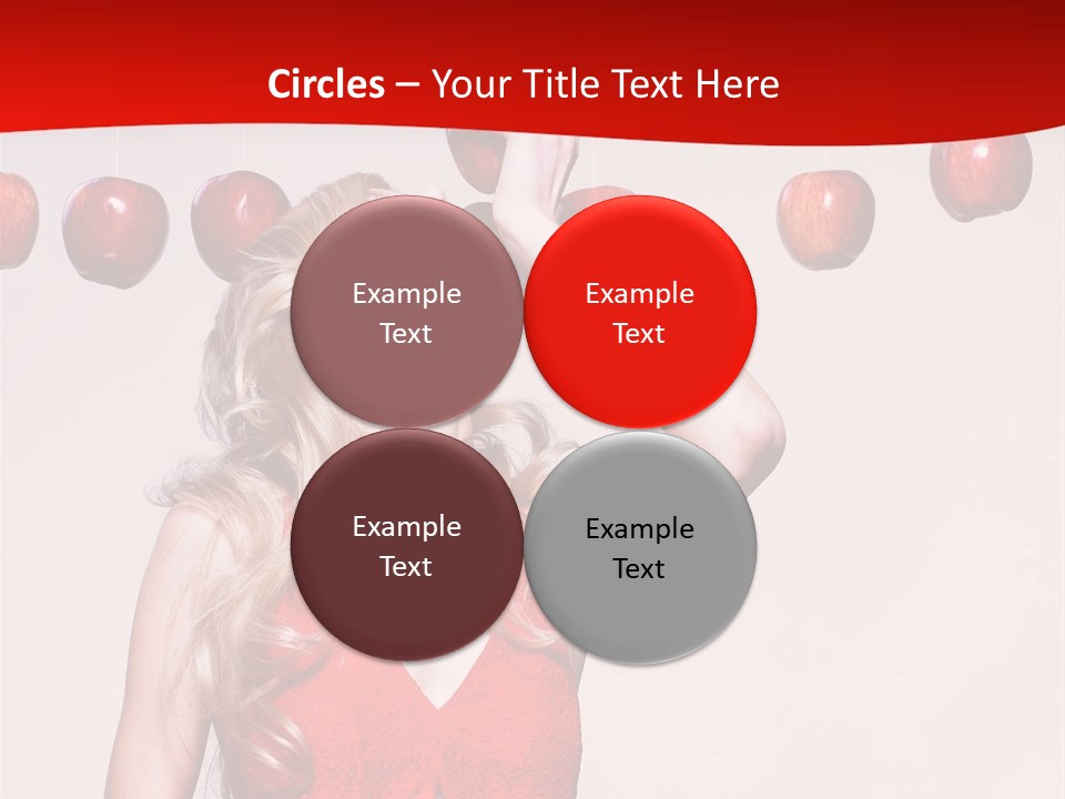 Model Blond Fashion PowerPoint Template