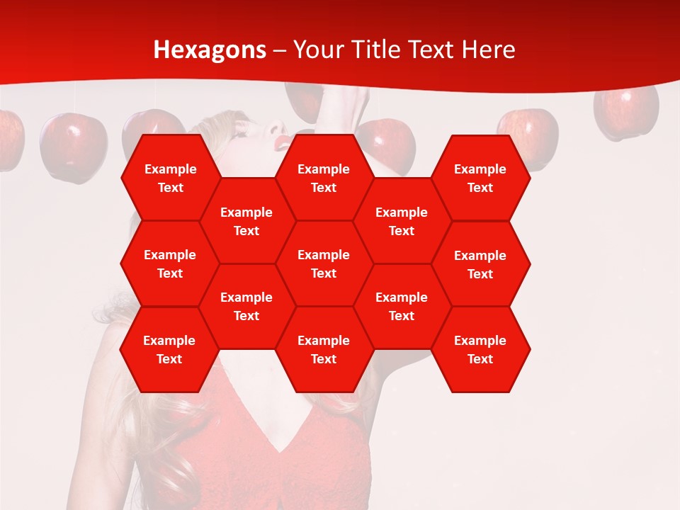 Model Blond Fashion PowerPoint Template