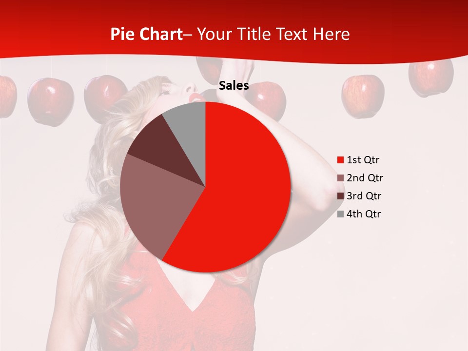 Model Blond Fashion PowerPoint Template