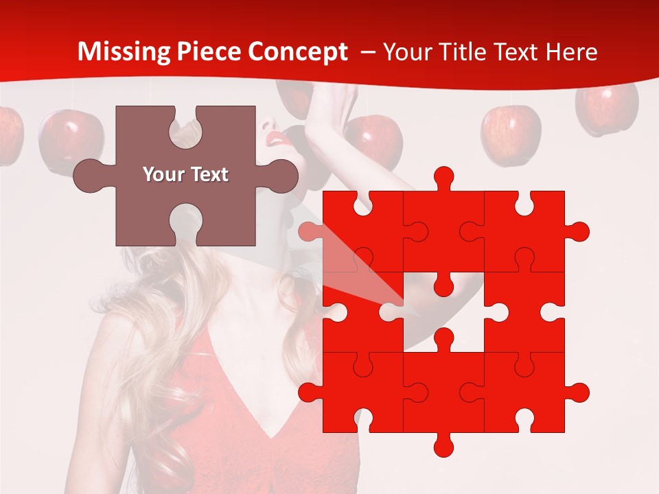 Model Blond Fashion PowerPoint Template