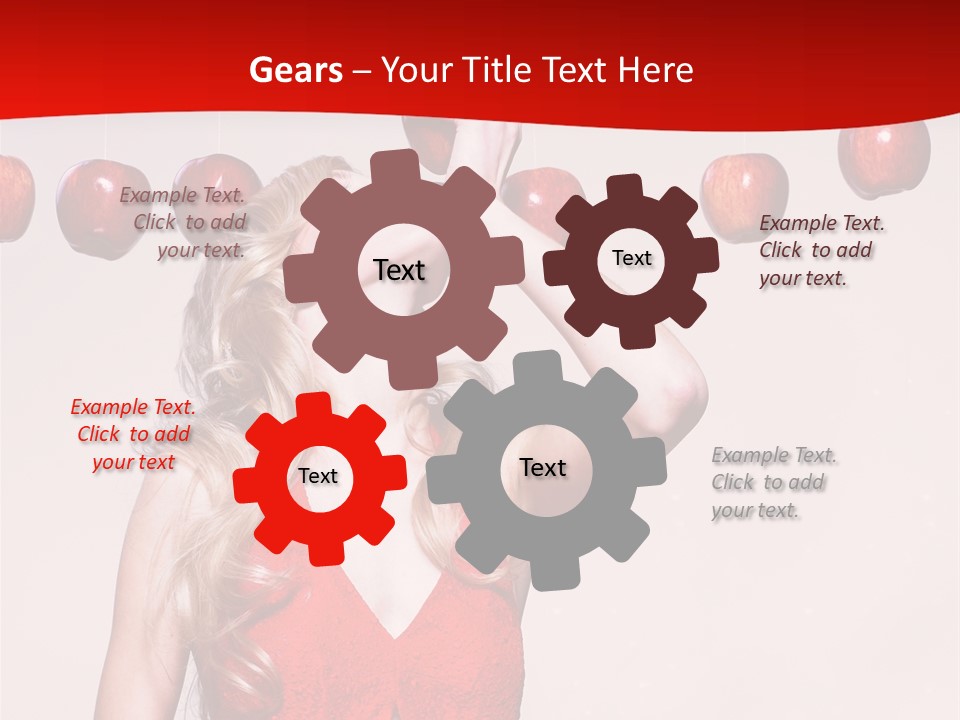 Model Blond Fashion PowerPoint Template