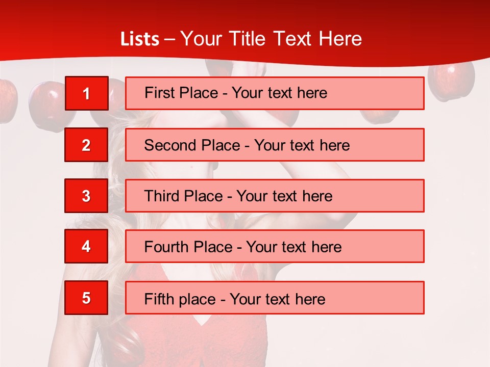 Model Blond Fashion PowerPoint Template