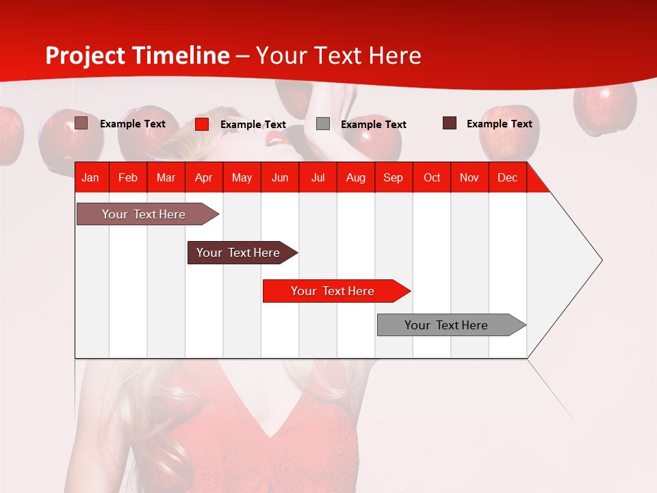 Model Blond Fashion PowerPoint Template