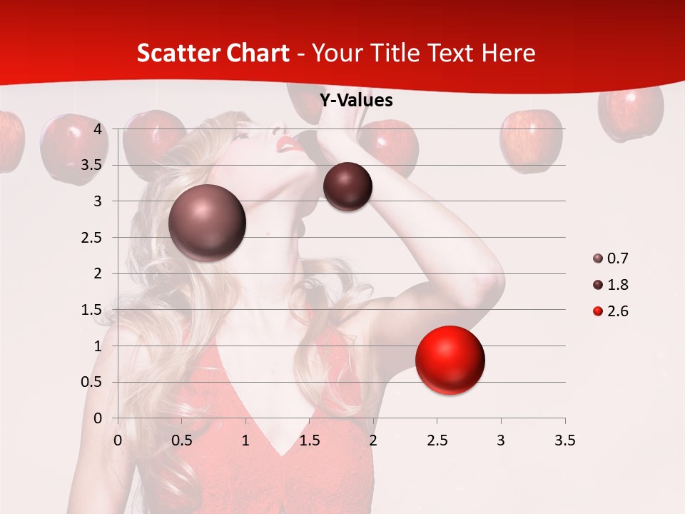 Model Blond Fashion PowerPoint Template