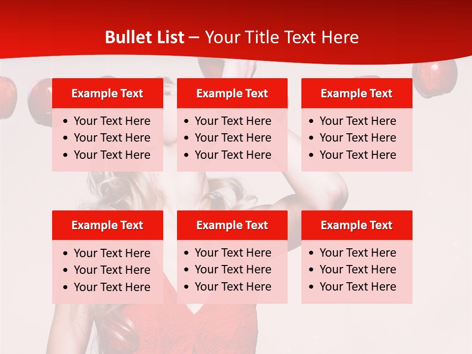 Model Blond Fashion PowerPoint Template