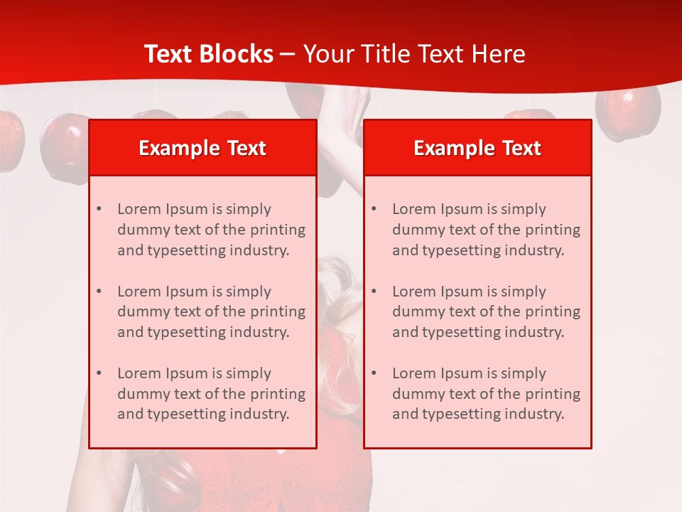 Model Blond Fashion PowerPoint Template