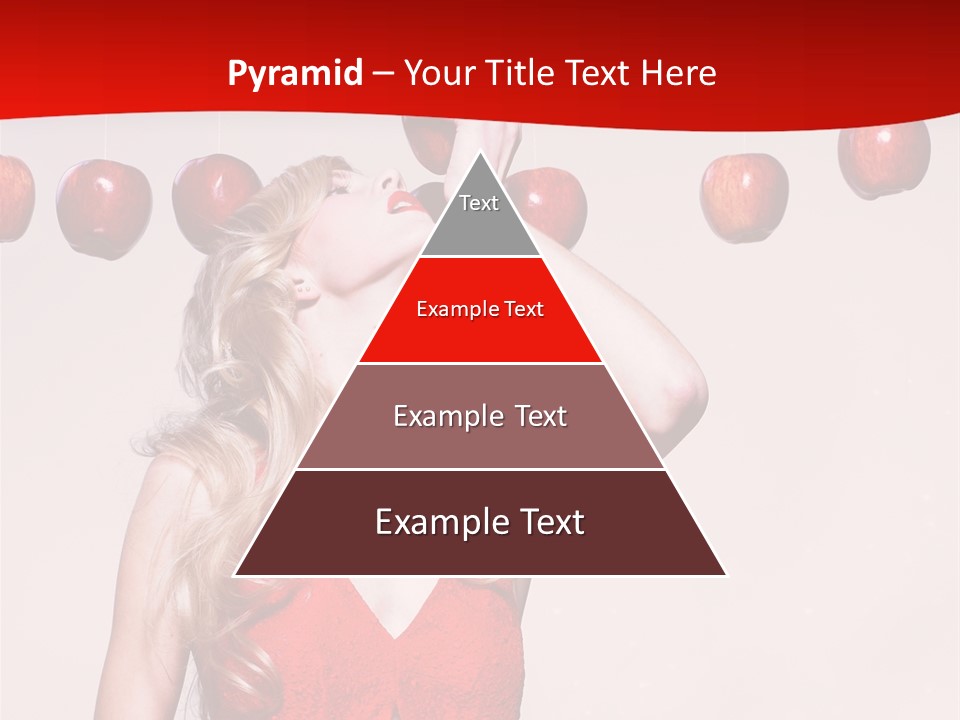 Model Blond Fashion PowerPoint Template