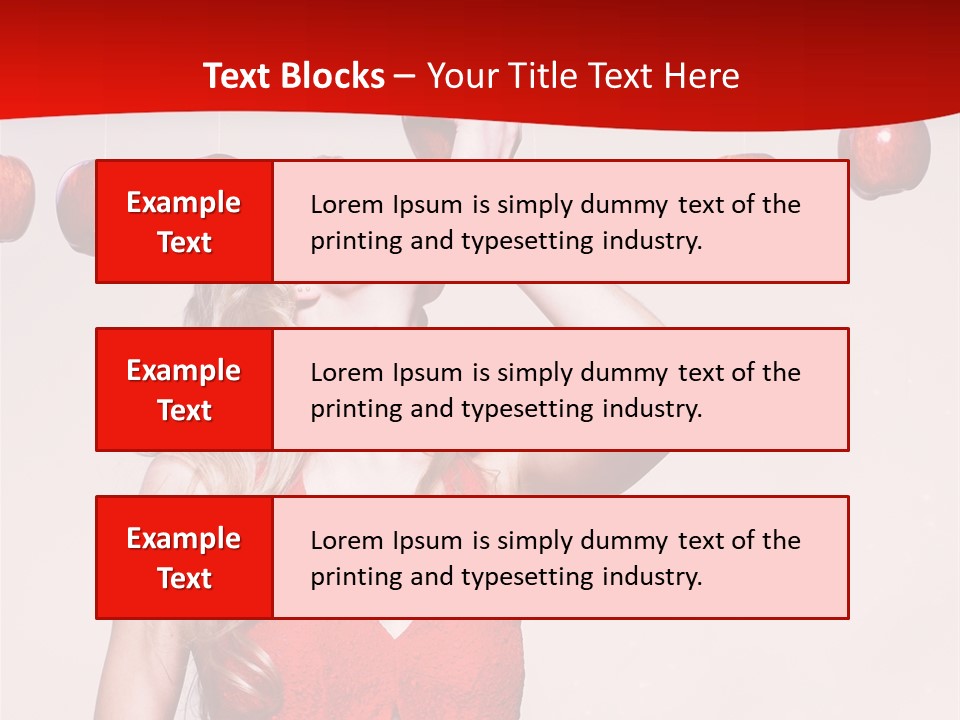 Model Blond Fashion PowerPoint Template