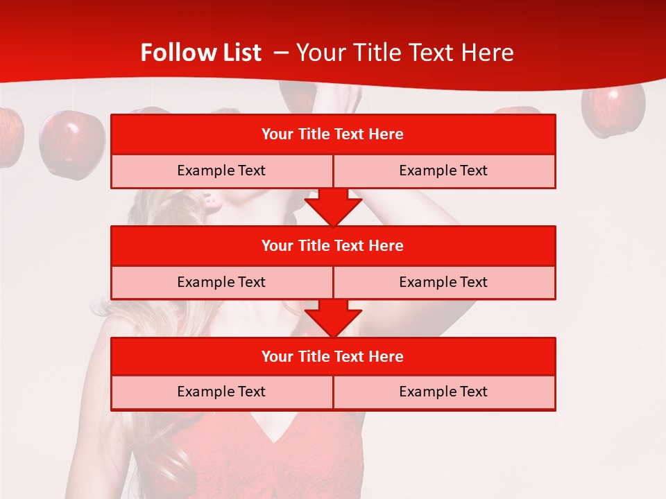 Model Blond Fashion PowerPoint Template