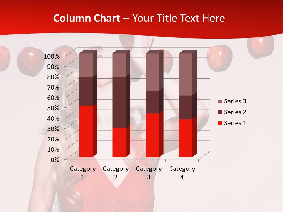 Model Blond Fashion PowerPoint Template