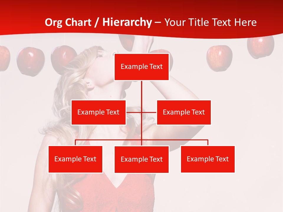 Model Blond Fashion PowerPoint Template