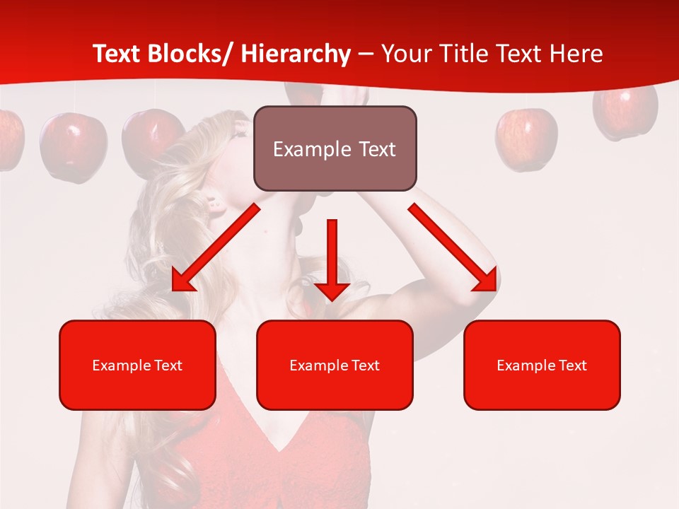 Model Blond Fashion PowerPoint Template