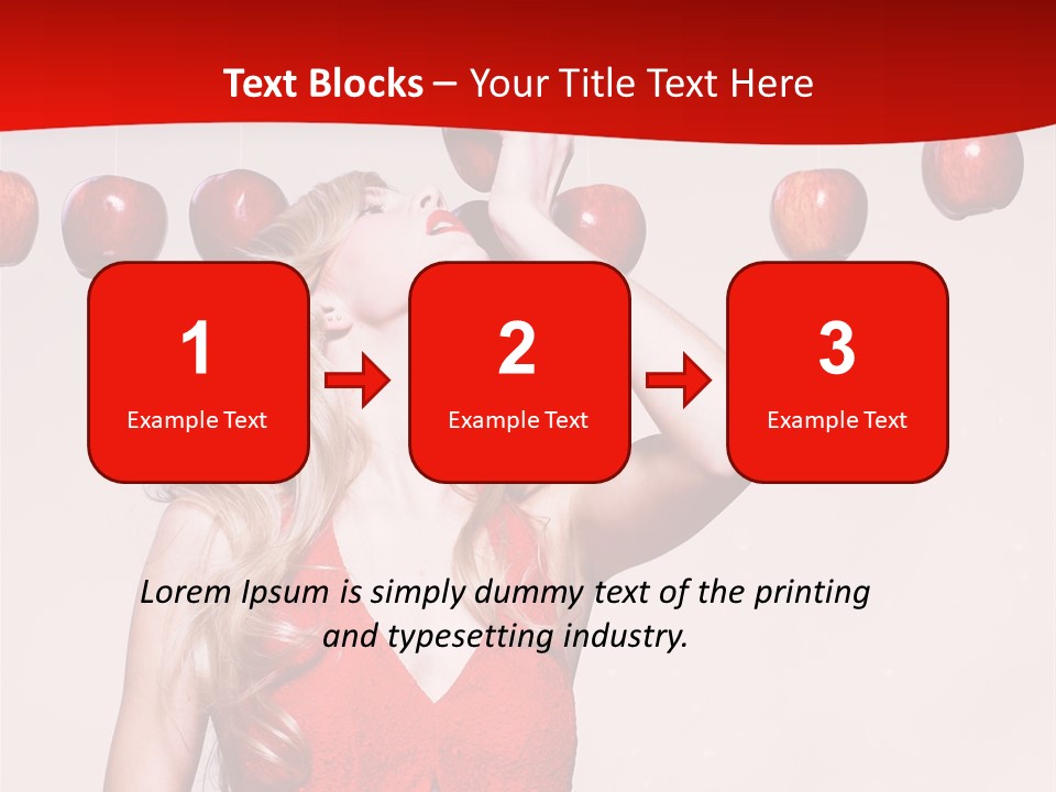 Model Blond Fashion PowerPoint Template