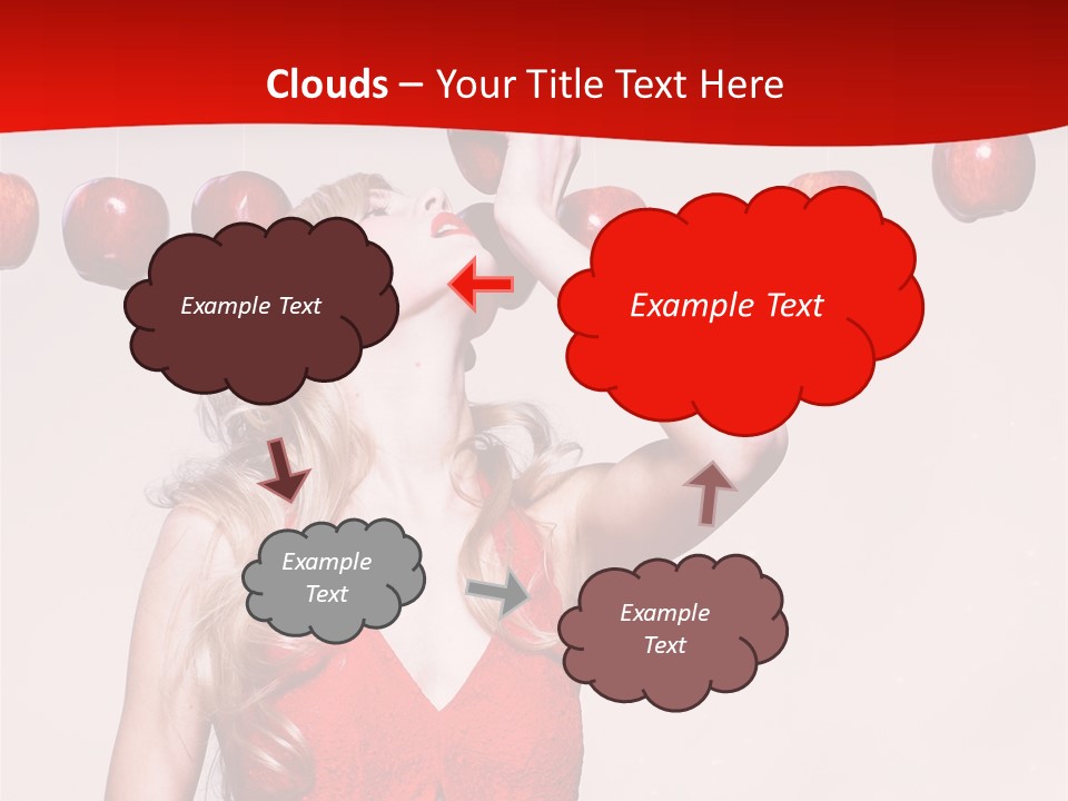 Model Blond Fashion PowerPoint Template