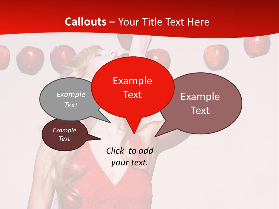 Model Blond Fashion PowerPoint Template