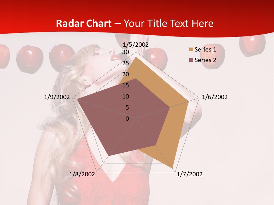 Model Blond Fashion PowerPoint Template