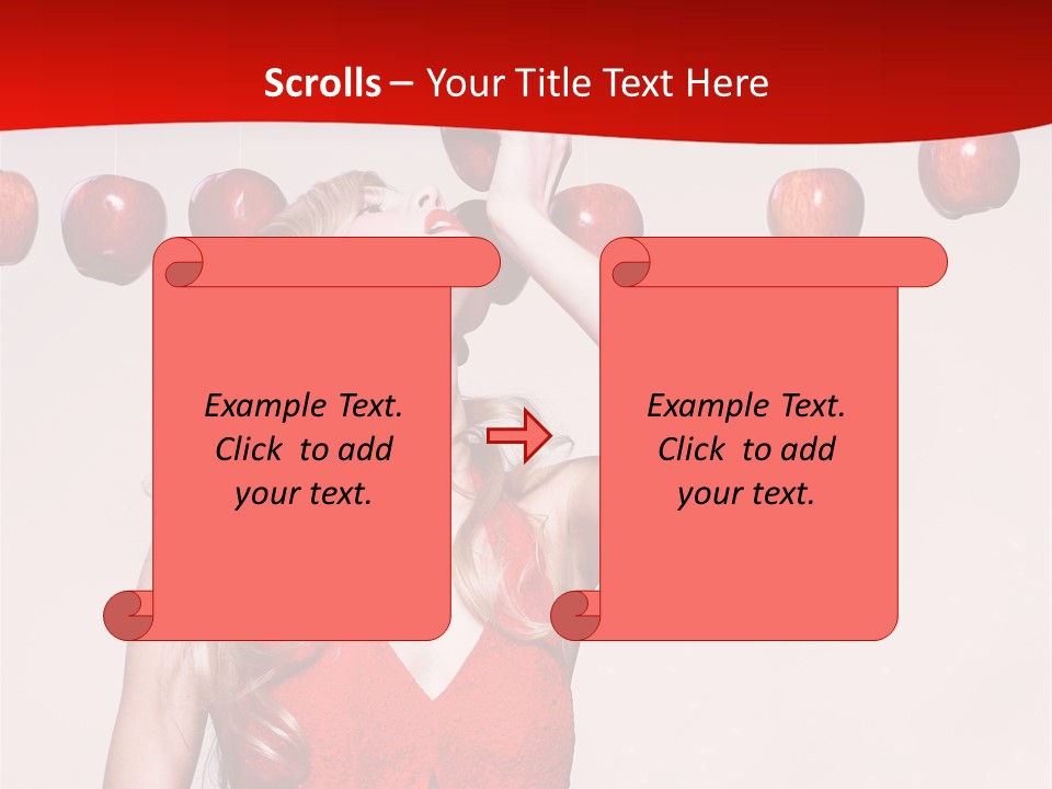 Model Blond Fashion PowerPoint Template