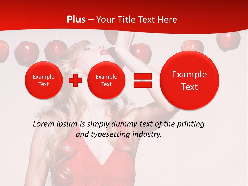 Model Blond Fashion PowerPoint Template