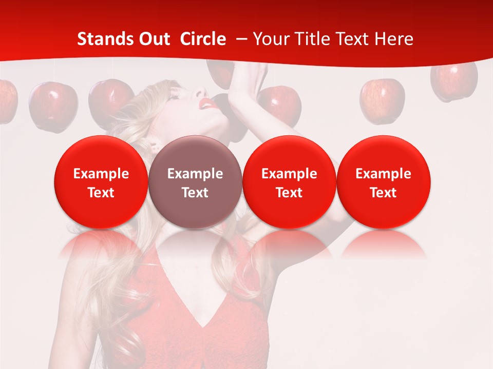 Model Blond Fashion PowerPoint Template