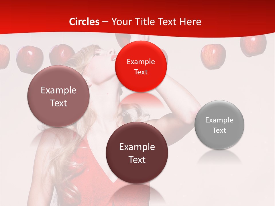 Model Blond Fashion PowerPoint Template