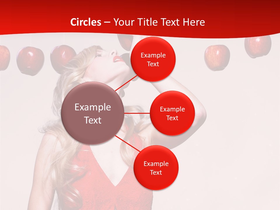 Model Blond Fashion PowerPoint Template