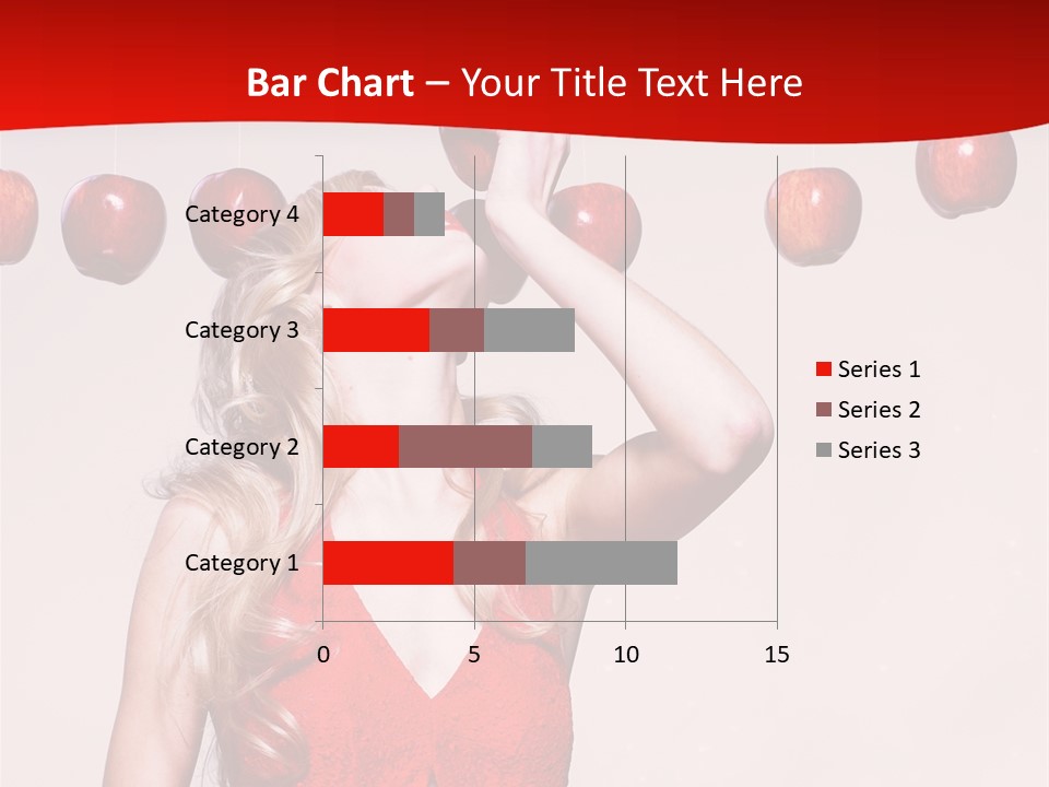 Model Blond Fashion PowerPoint Template