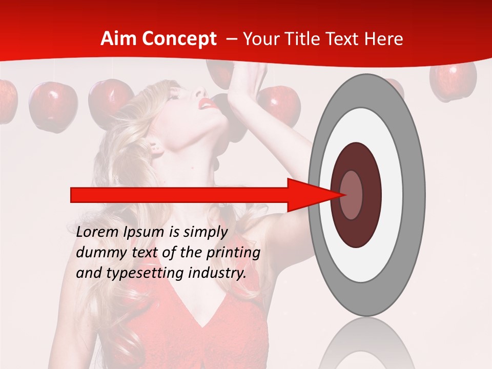 Model Blond Fashion PowerPoint Template