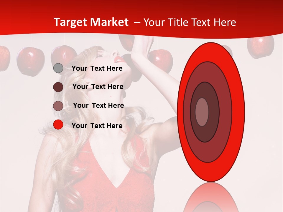 Model Blond Fashion PowerPoint Template