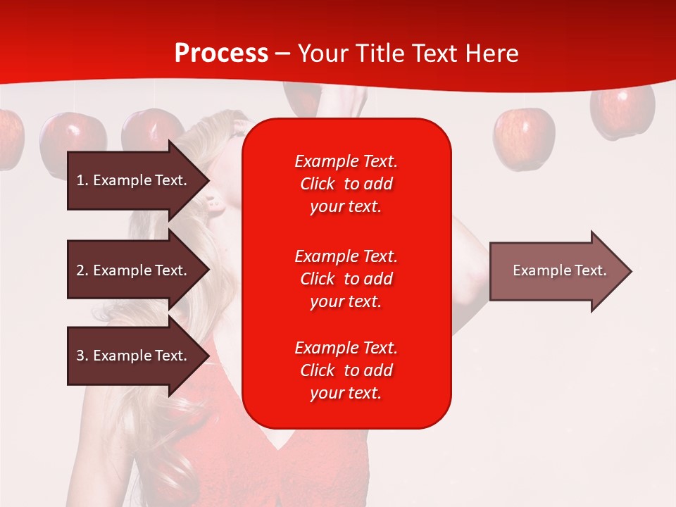 Model Blond Fashion PowerPoint Template