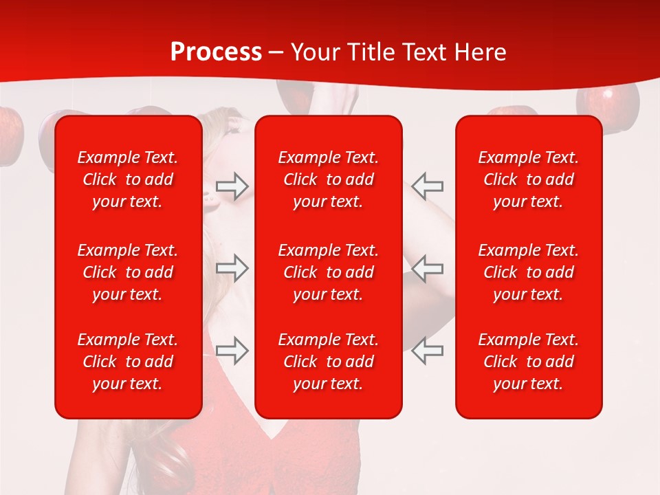 Model Blond Fashion PowerPoint Template