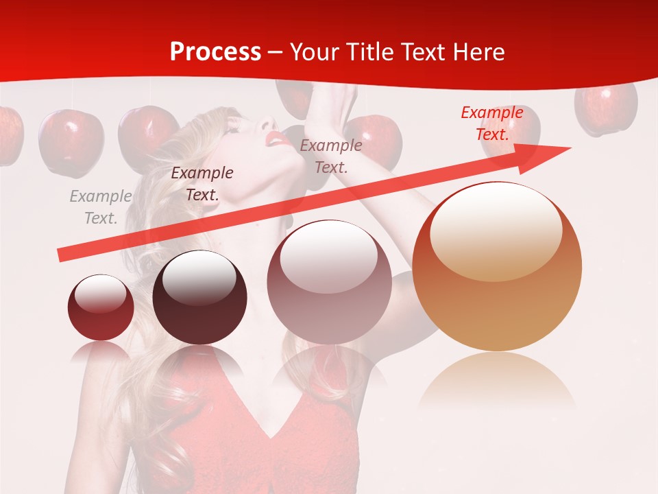 Model Blond Fashion PowerPoint Template