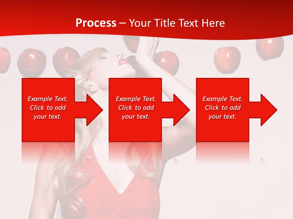 Model Blond Fashion PowerPoint Template