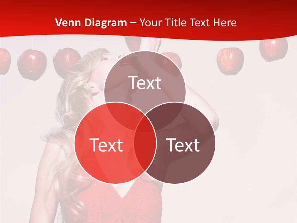 Model Blond Fashion PowerPoint Template