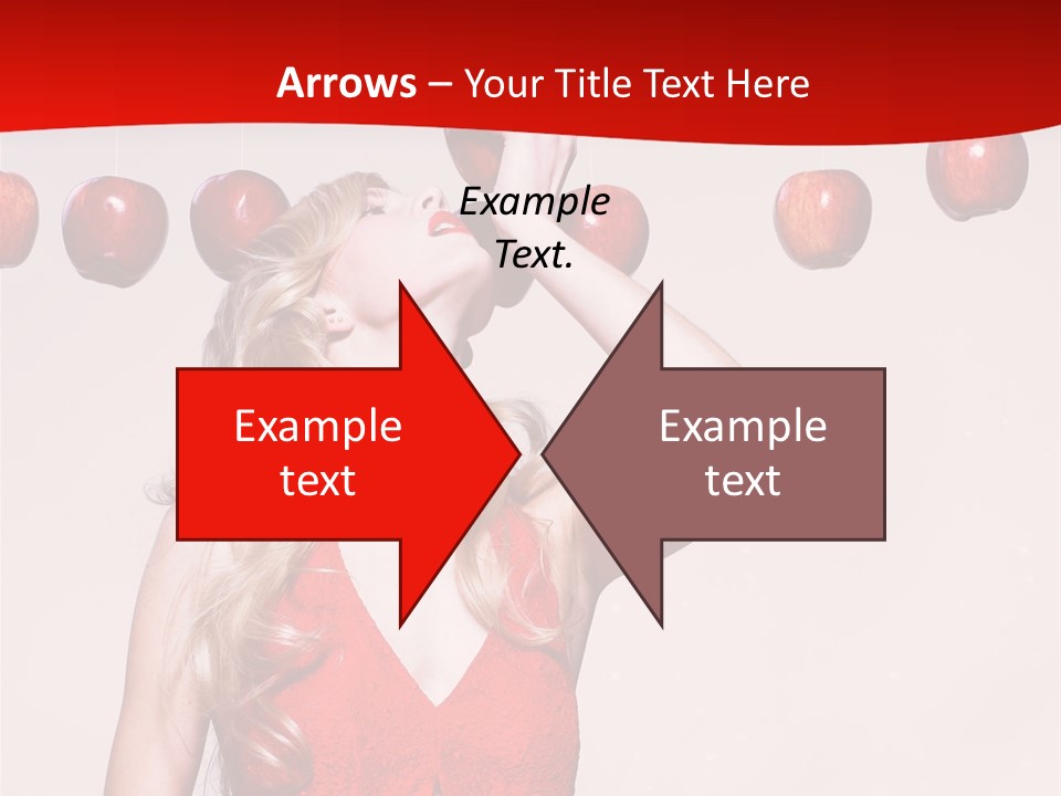 Model Blond Fashion PowerPoint Template