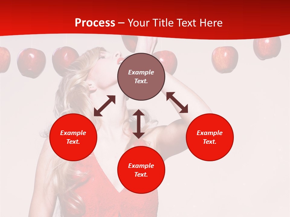 Model Blond Fashion PowerPoint Template