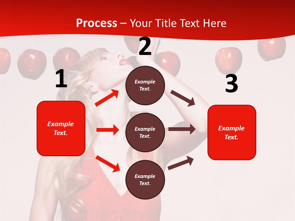 Model Blond Fashion PowerPoint Template