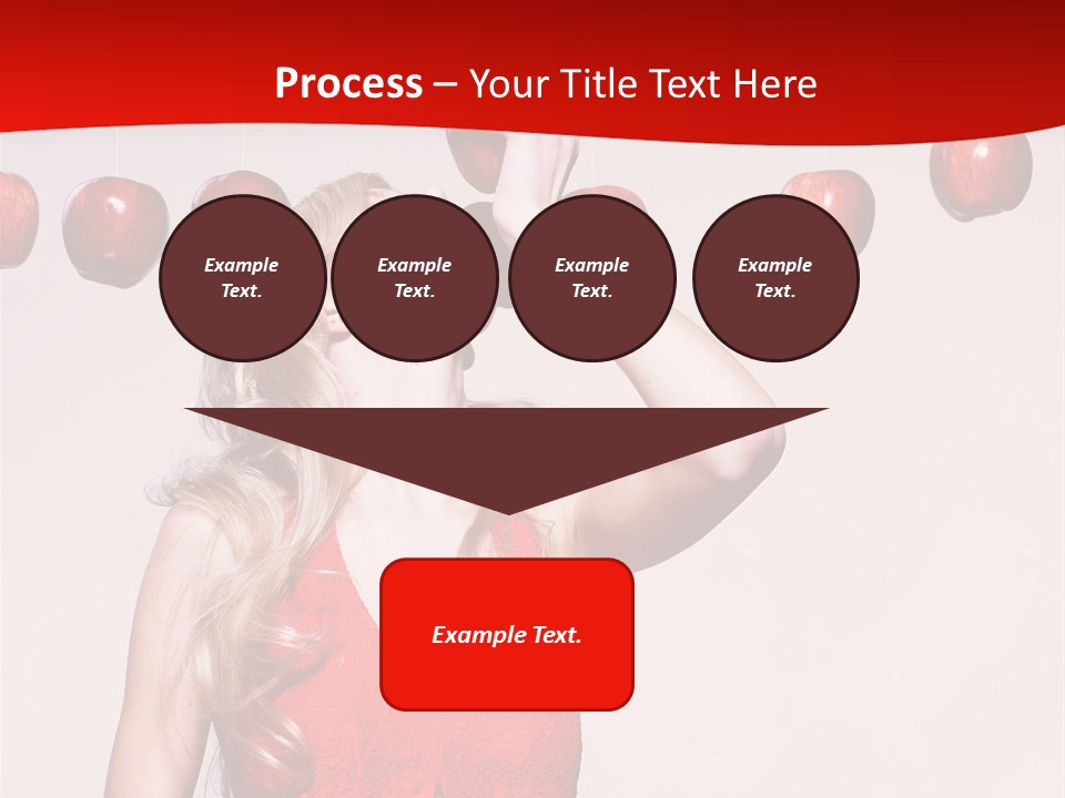 Model Blond Fashion PowerPoint Template