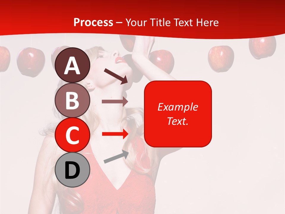 Model Blond Fashion PowerPoint Template