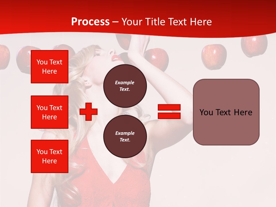 Model Blond Fashion PowerPoint Template