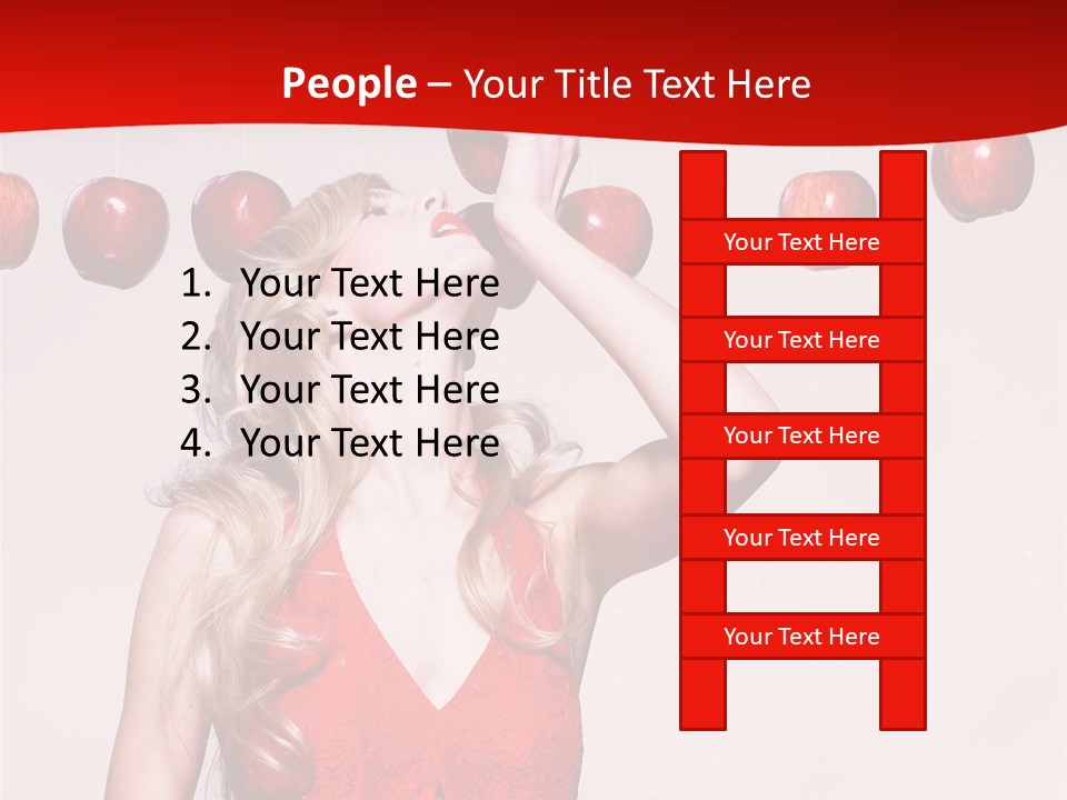 Model Blond Fashion PowerPoint Template