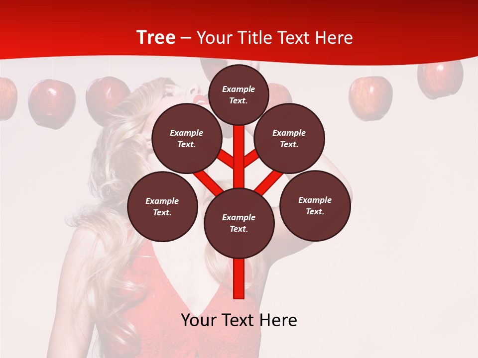 Model Blond Fashion PowerPoint Template