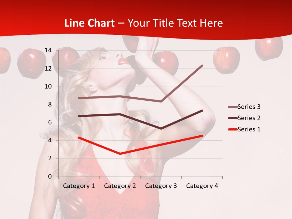 Model Blond Fashion PowerPoint Template