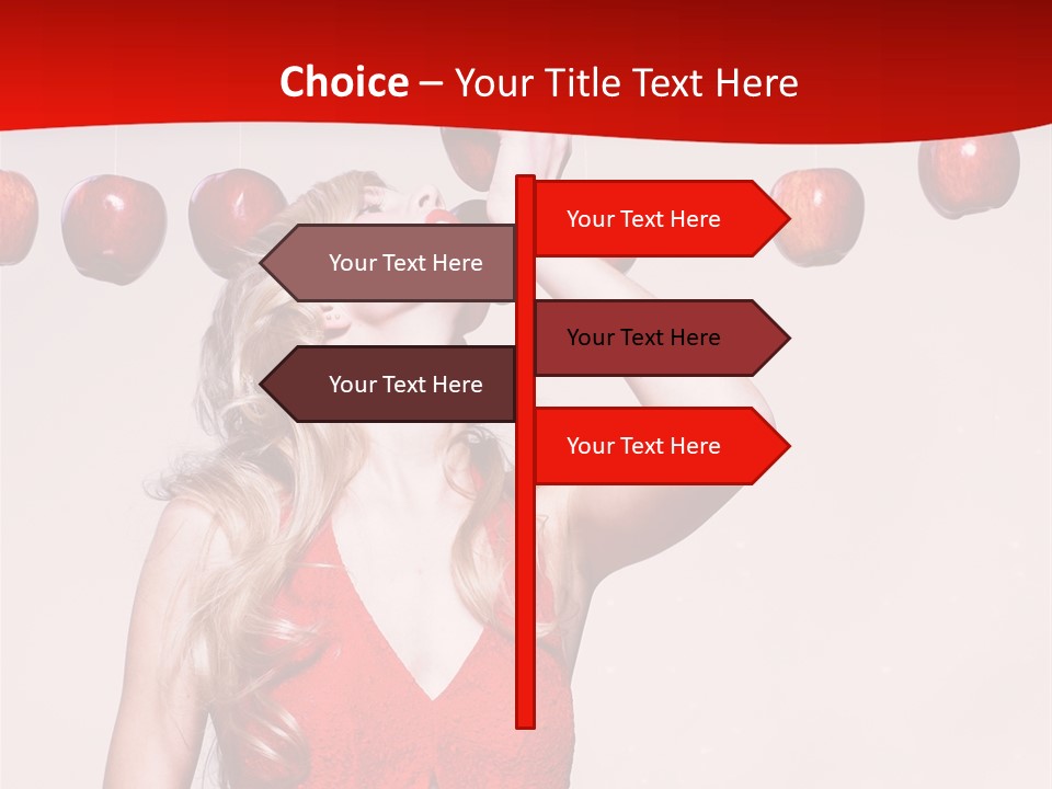 Model Blond Fashion PowerPoint Template