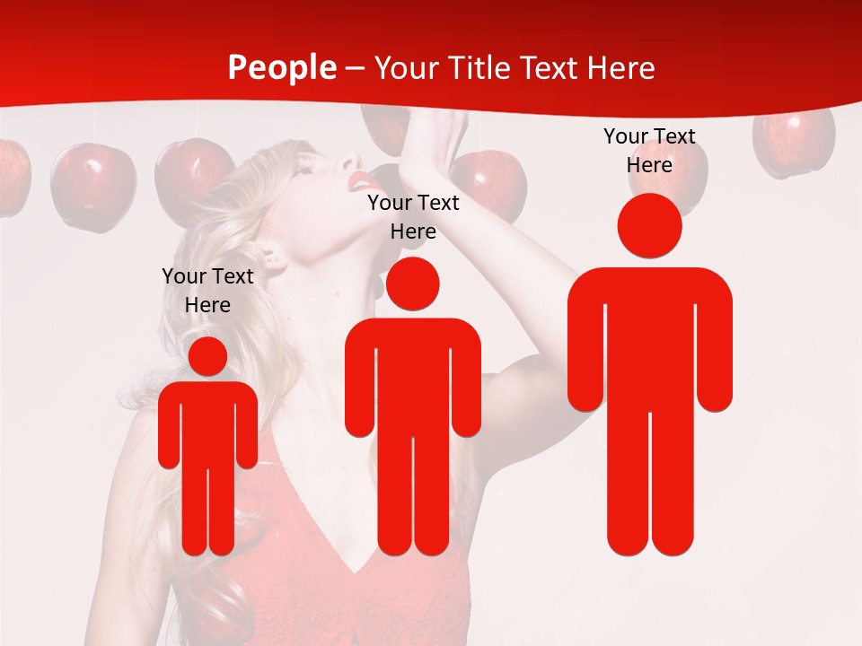 Model Blond Fashion PowerPoint Template