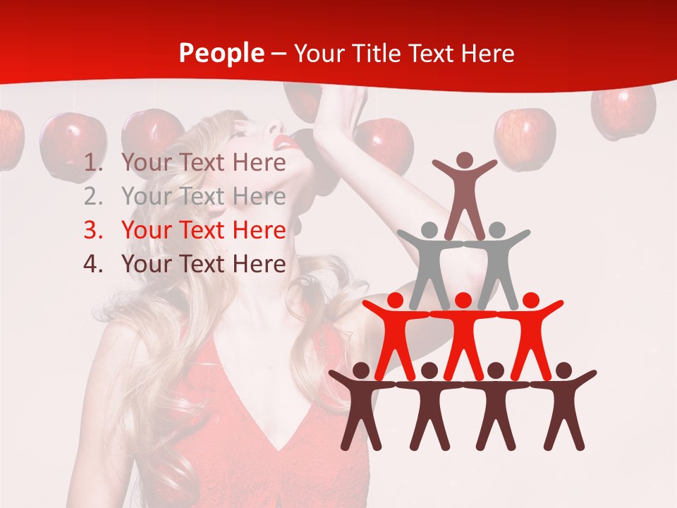 Model Blond Fashion PowerPoint Template