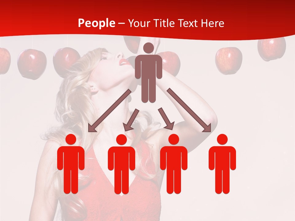 Model Blond Fashion PowerPoint Template