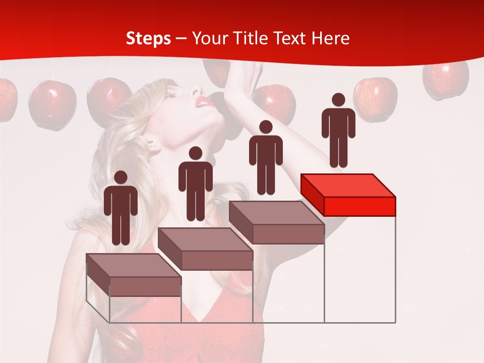 Model Blond Fashion PowerPoint Template