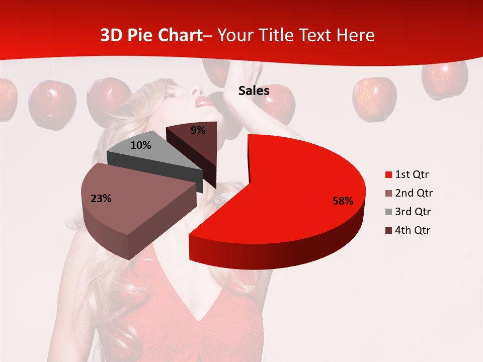 Model Blond Fashion PowerPoint Template