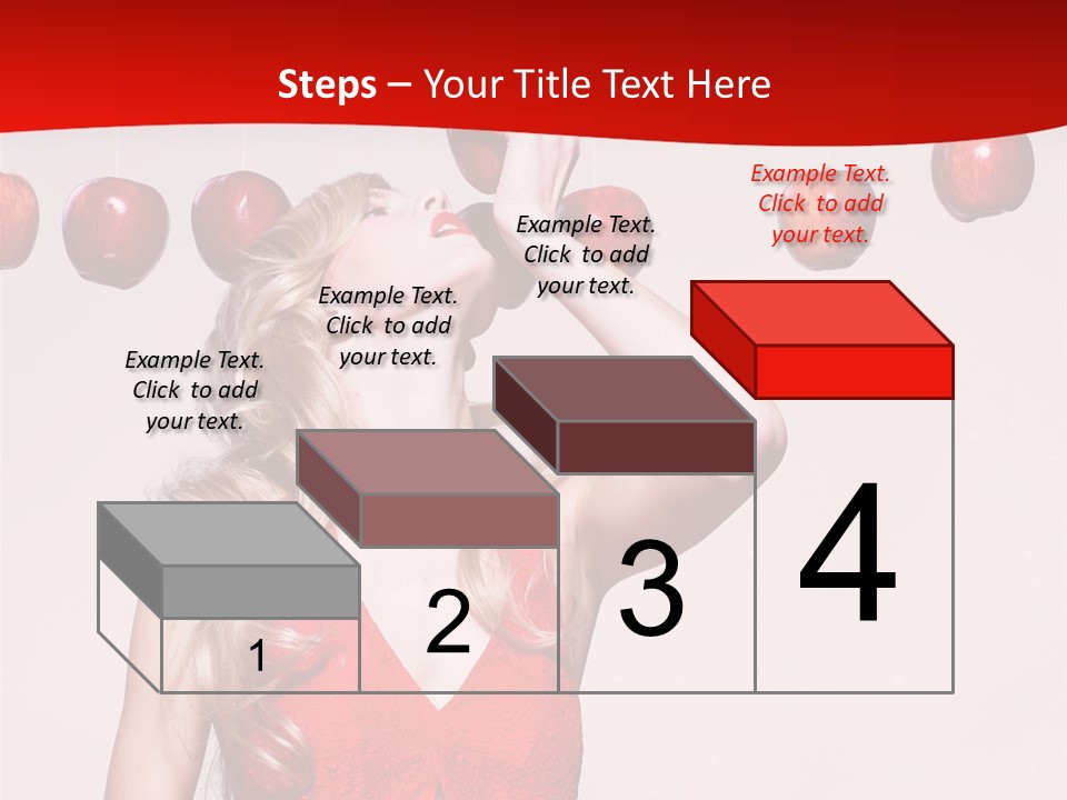 Model Blond Fashion PowerPoint Template