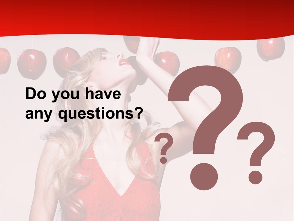 Model Blond Fashion PowerPoint Template